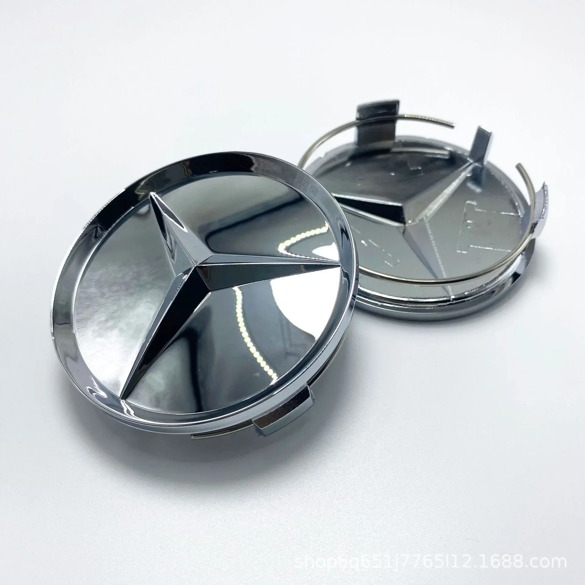 4 pcs 75MM Integrated Black or Silver Wheel Rims Center Hub Caps Star Logo For Mercedes Benz W253 X253 X205 GLE Auto Accessories