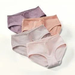 1Pc Cotton Panties Women Sexy Briefs Women's Underpants Low Waist Comfy Breathable Lingerie Seamless Underwear Intimates