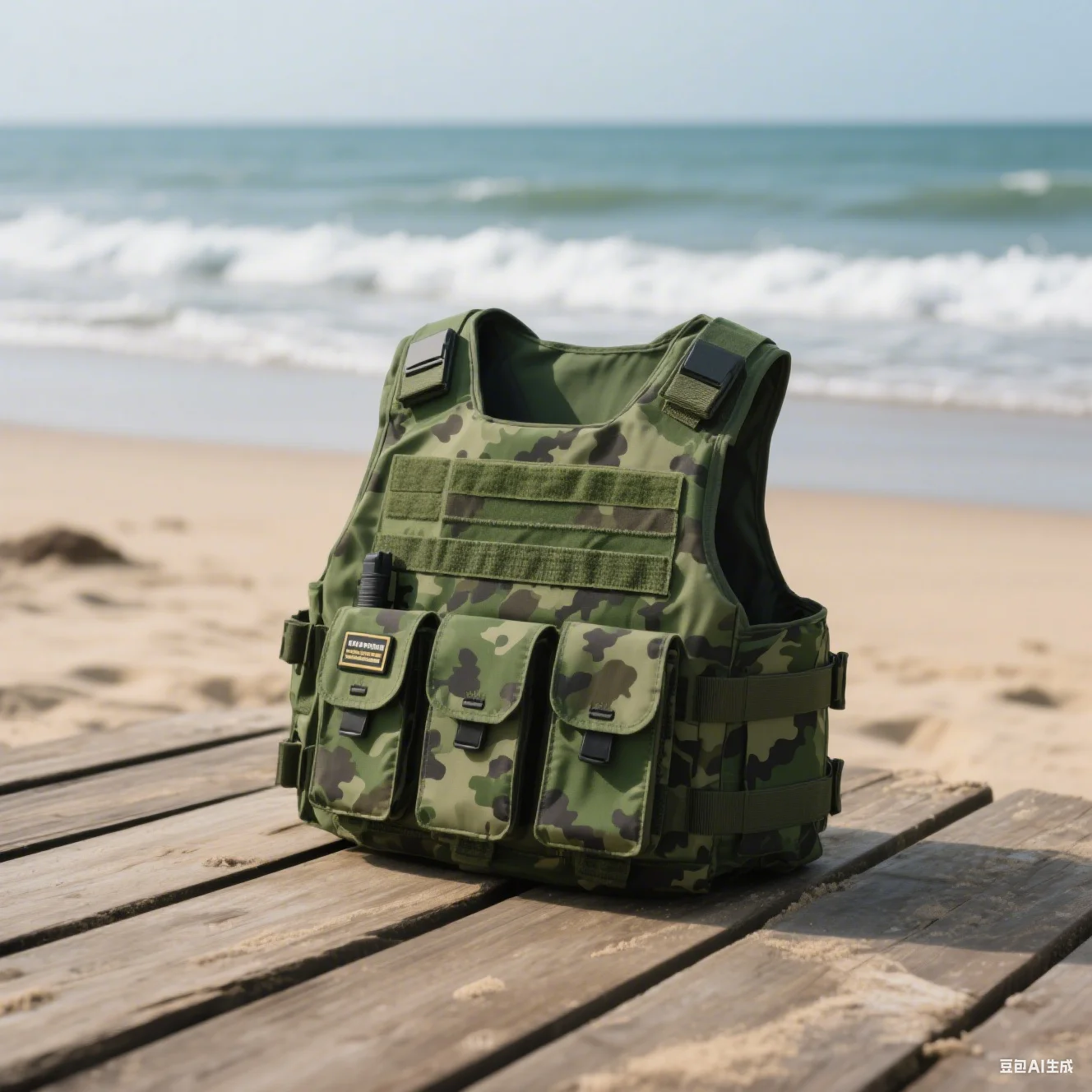 Russian military tactical vest outdoor green