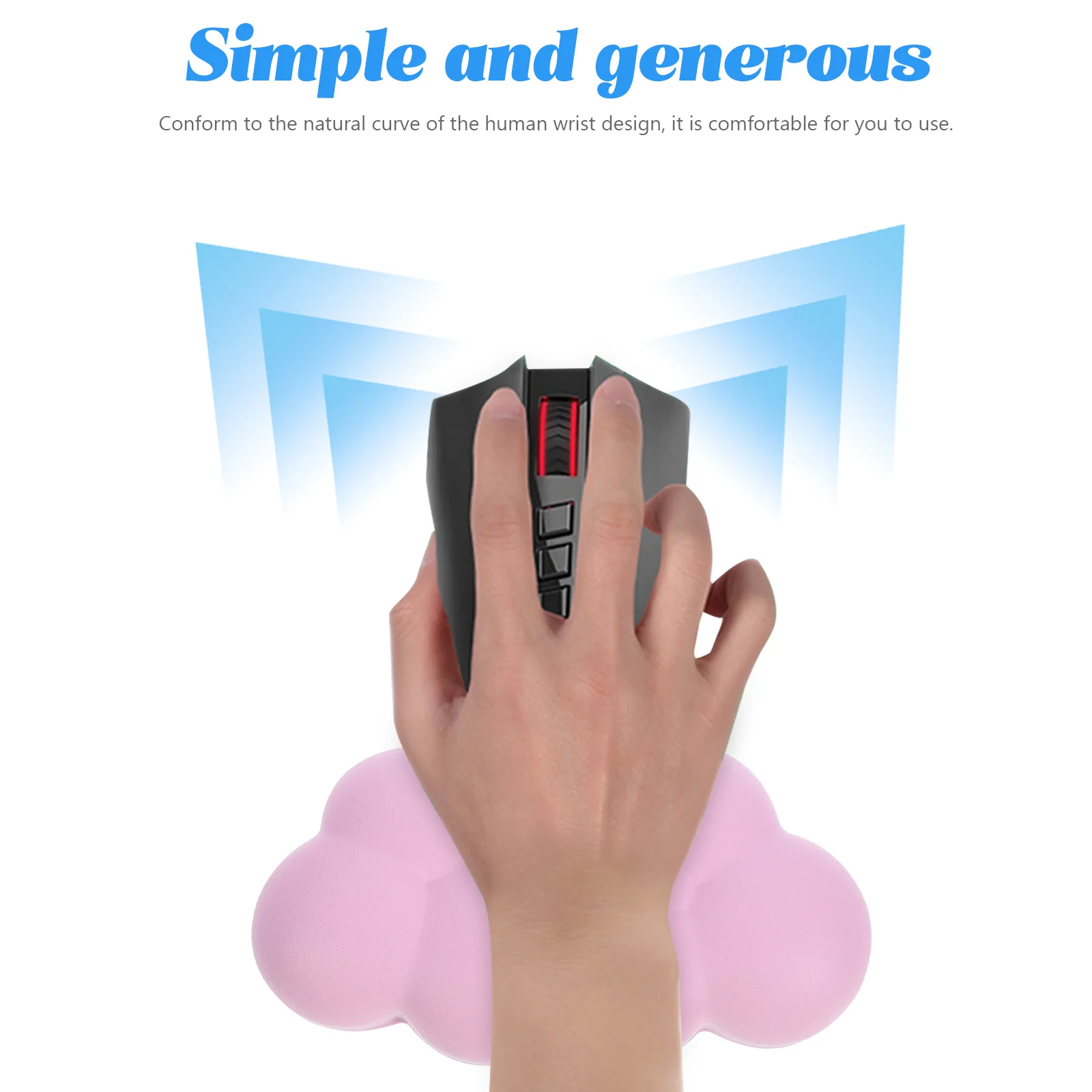 

Memory Foam Mouse Wrist Rest Soft Comfortable Support for Office Computer Gaming Mousepad Wrist Support Mat Mouse Pad Gaming