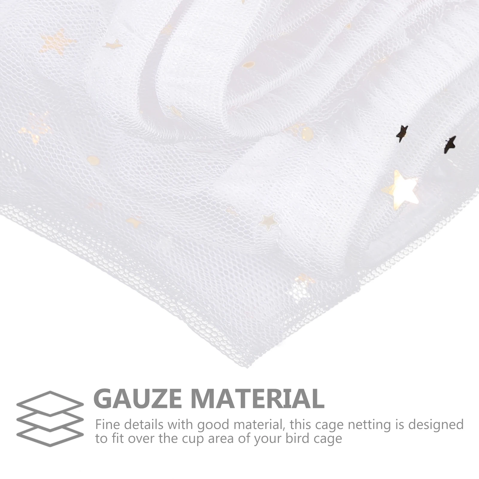 

Birdcage Cover Elastic Design Splash-Proof Bird Cage Netting Food Catcher Protector Prevent Dust Residue Cleaning Bird Cage