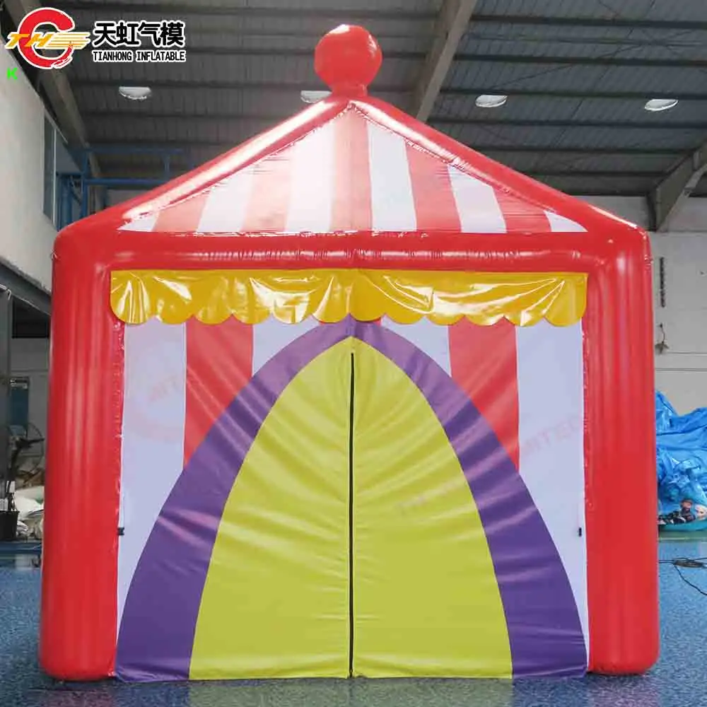 Szybka wysyłka Namiot Cyrkowy 4x4m Zewnętrzny Nadmuchiwany Namiot na Targi Powietrzoodporny Namiot Ogrodowy