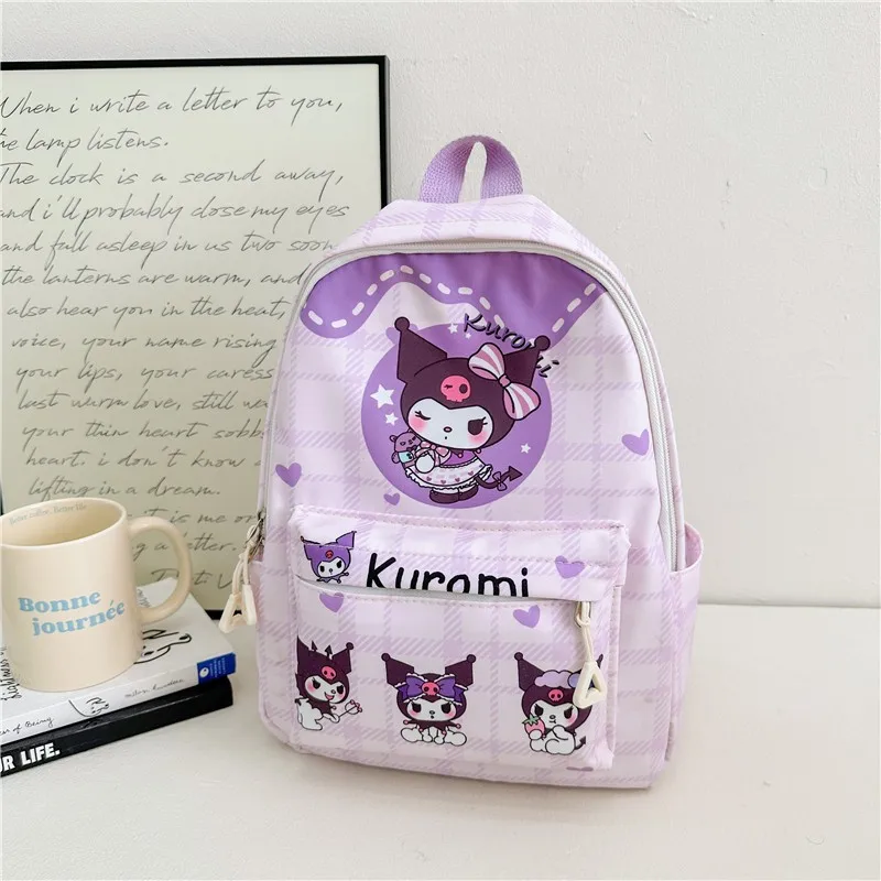 Plecak Sanrio Hello Kitty moja melodia Cinnamoroll Kuromi tornister o dużej pojemności plecak studencki z motywem kreskówkowym dla dzieci prezenty