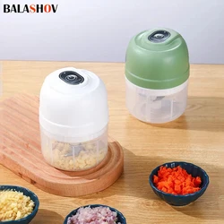 Electric Vegetable Chopper Multi-Functional Meat Grinder Garlic Crusher Food Chopper 100/250ml Mini USB Wireless Masher Machine