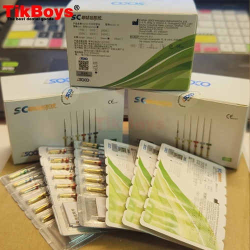 Imagen 2 del producto 6 unids/caja archivo Dental SOCO SC archivo endodóntico cónico de conducto radicular 25mm archivo rotatorio activado por calor materiales flexibles para dentista COXO