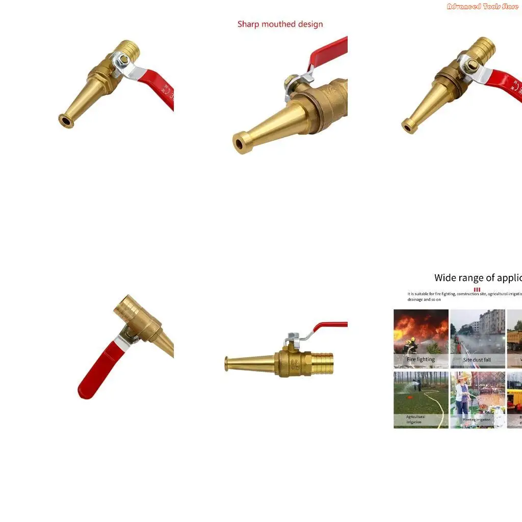 High Pressure Garden Guns Adjustable Manual Hose Nozzle Sprinkler 1/2inch W91B