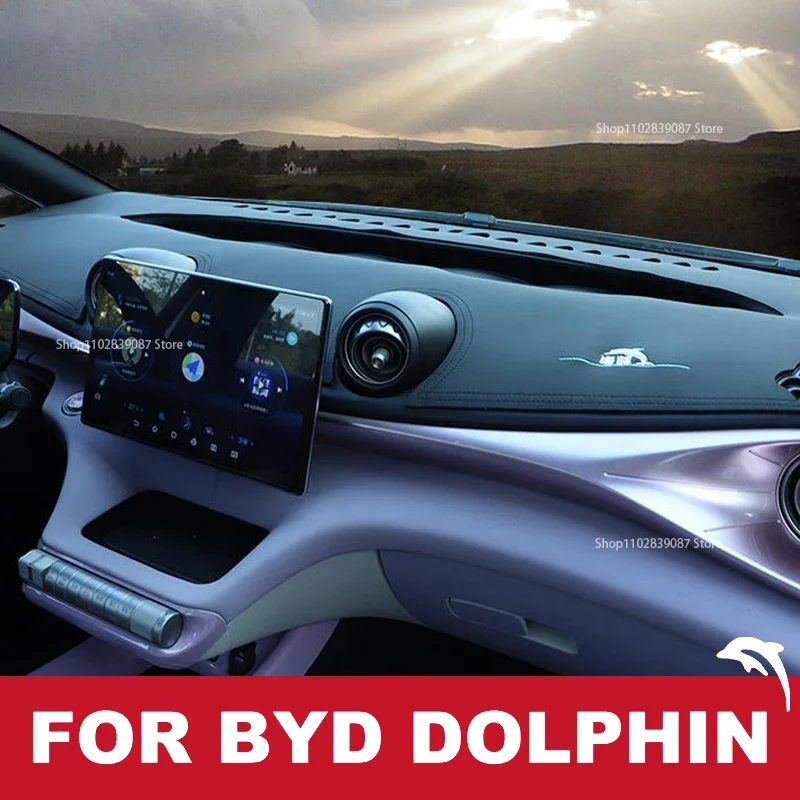 Fit for BYD Dolphin Instrument Panel Light-proof Mat Center Console Sun Protection Mat Decorative Supplies