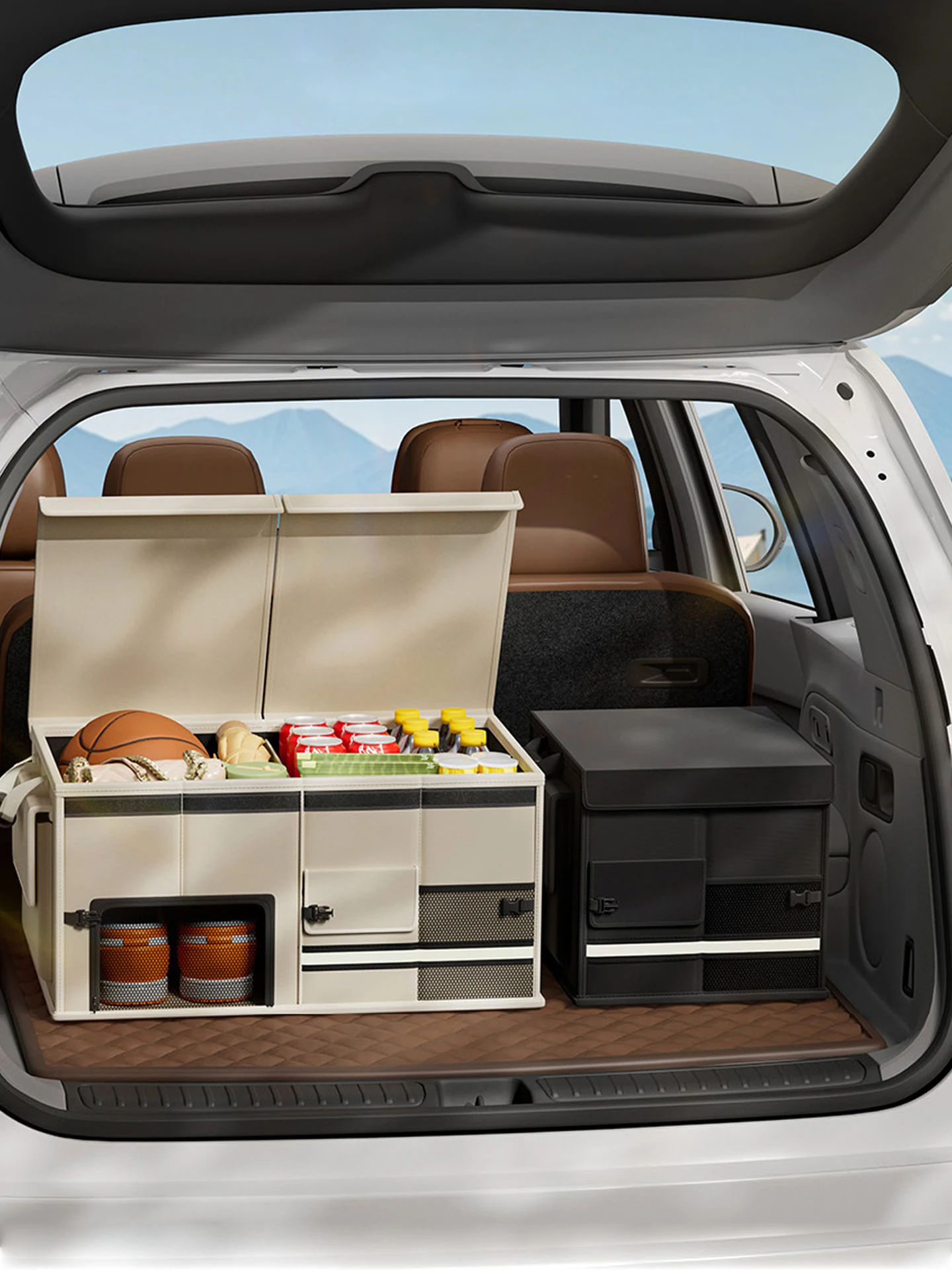 

Органайзер для багажника автомобиля, складной, из ткани Оксфорд, портативный, ударопрочный, простой дизайн, объем 60 л