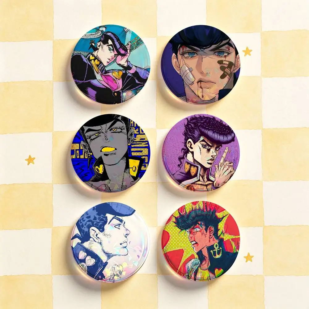J-Josuke J-JOJO Badges 25 32 44 58 75 mm Round Customizable Wholesale Fan goods Self-made fan freebies