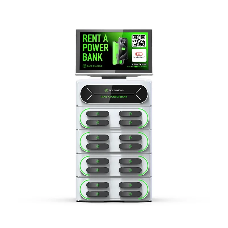 

sharing power bank with pos 4g sharing power bank 6000mah battery phone charging station 16 slots stackable machine
