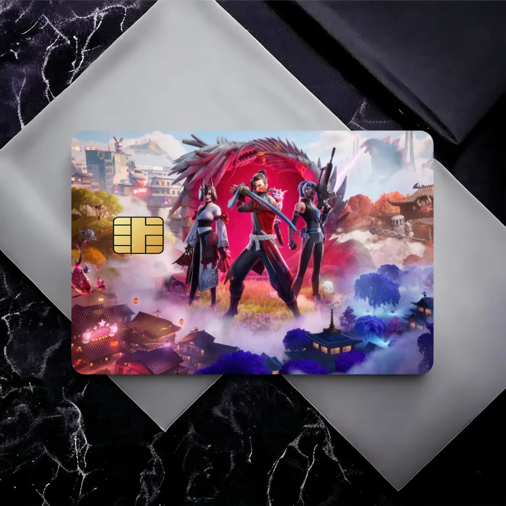 Game Fortnites Anti-Scratch Decorative Waterproof Small Chip 4PCS Card Sticker New