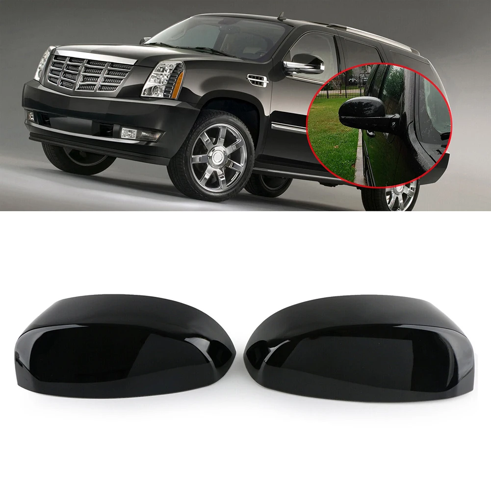 2Pcs Side Mirror Cap Cover Outside Rear View Mirror Housing 25788157 25788156 Compatible For 1500 2500 HD 3500 HD