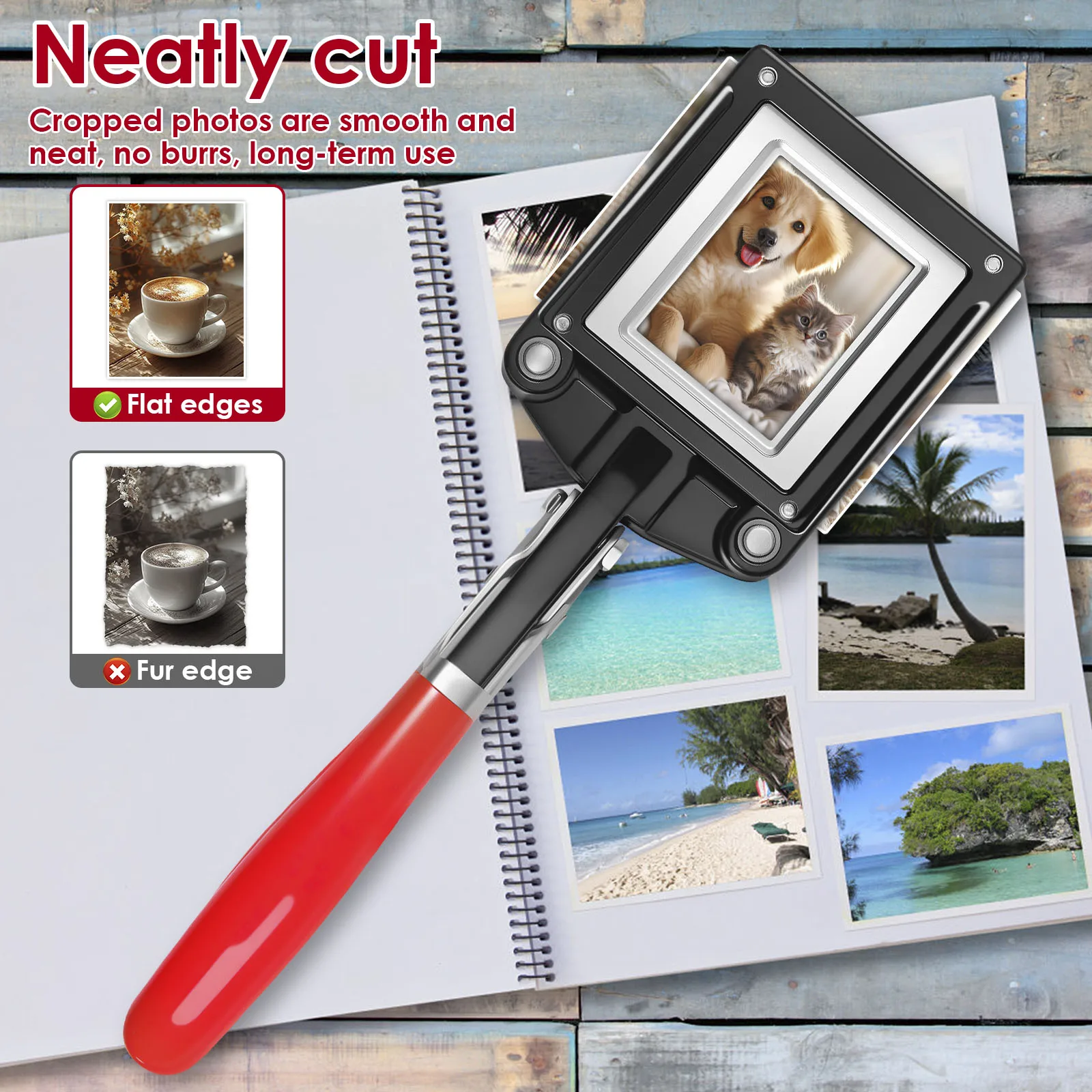 Handheld Passport Photo Cutter Mini Paper Cutting Pliers Portable Metal Licenses ID Cards Trimmer Picture Precise Cutting Tools