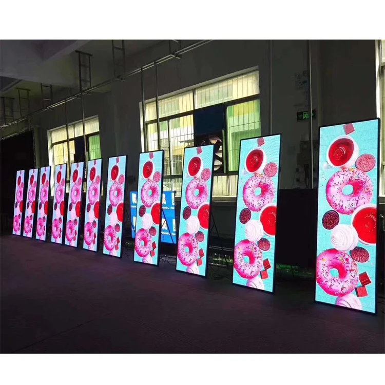 Portable Indoor Digital LED Display P1.53 P2.5 Mirror Poster Screen 4G Wifi USB Connection Standalone or Flooring Option - view 3