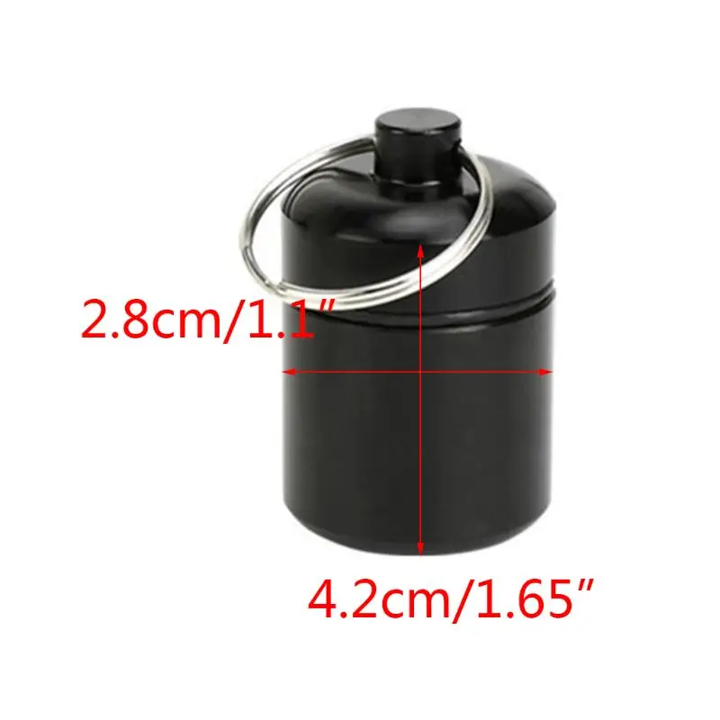 Брелок-органайзер для таблеток, беруши, футляр для хранения, контейнер для хранения из алюминиевого сплава