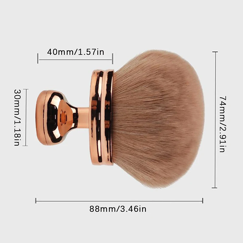 Pennello per fondotinta Kabuki Pennello per trucco corpo extra large per autoabbronzante, pennello Kabuki impeccabile a forma ovale per trucco delle gambe