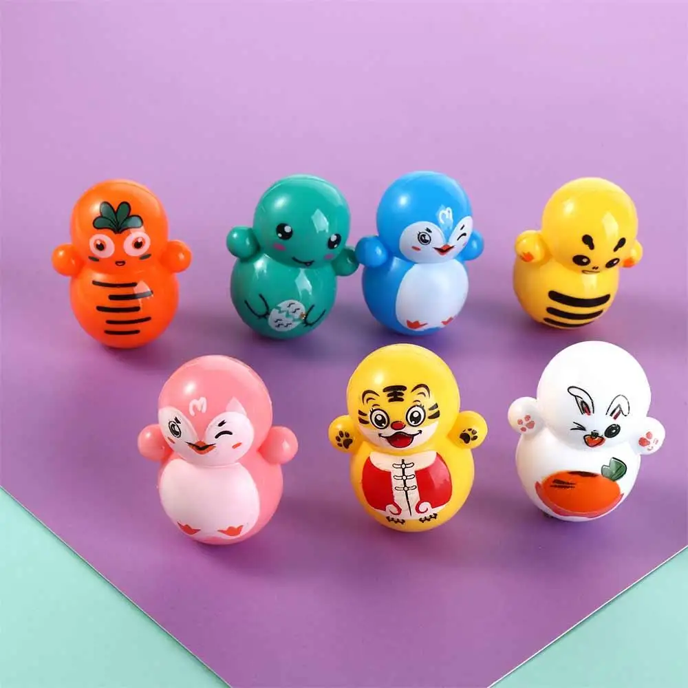 Gags Educational Toys Desktop Toy Desktop Decompression Snowman Tumbler Penguin Tumbler Christmas Ornaments Mini Tumbler