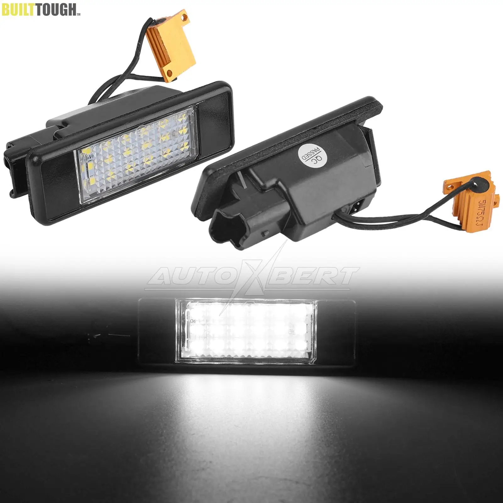 2X LED Rear Number Plate Light For Benz Vito Viano W639 2003-2014 Sprinter W906 2006-2018 License Plate Light Xenon White CANBUS