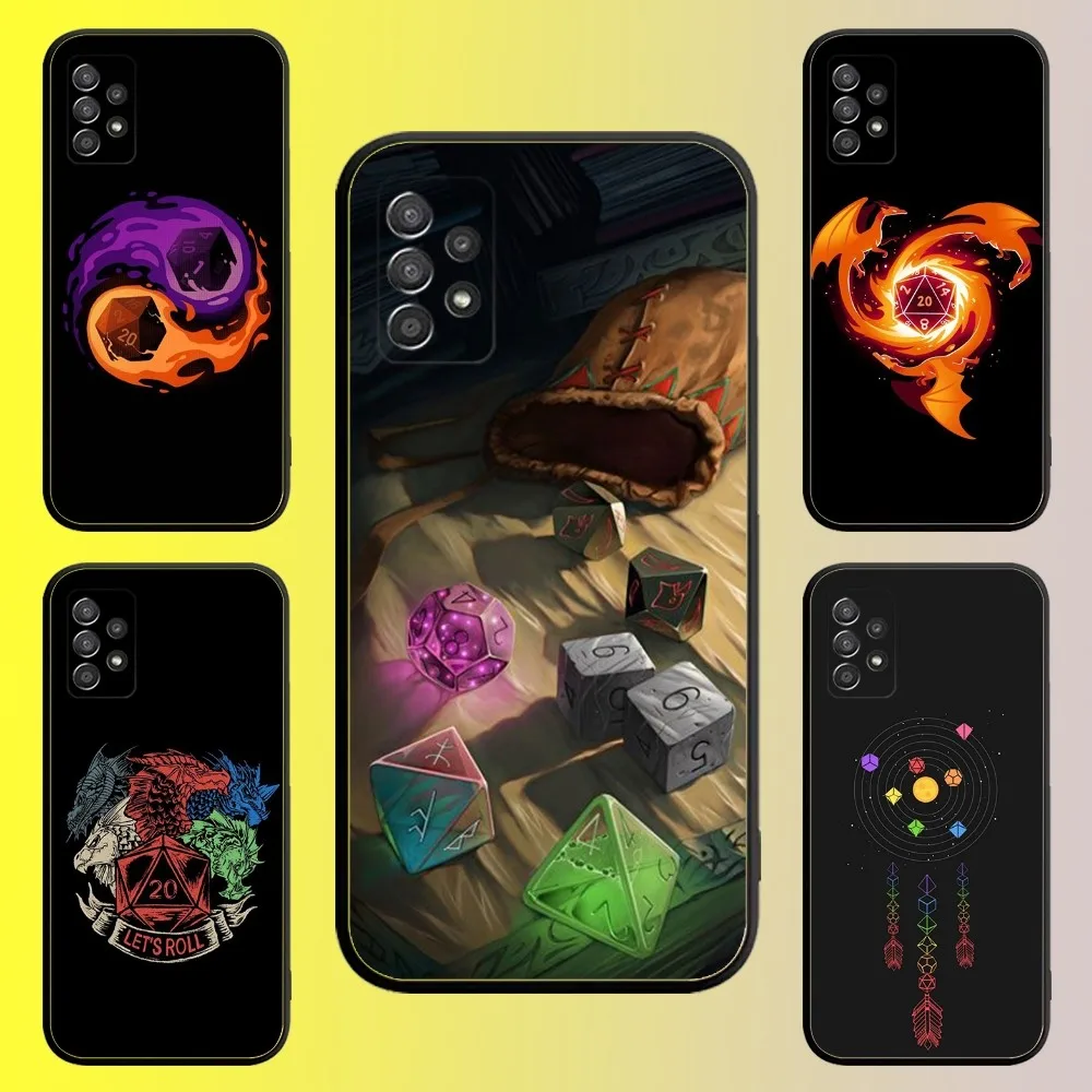 Game D-Dungeons D-Dragons D-DND Phone Case For Samsung Galaxy A13,A21s,A22,A31,A32,A52,A53,A71,A80,A91 Soft Black Shell