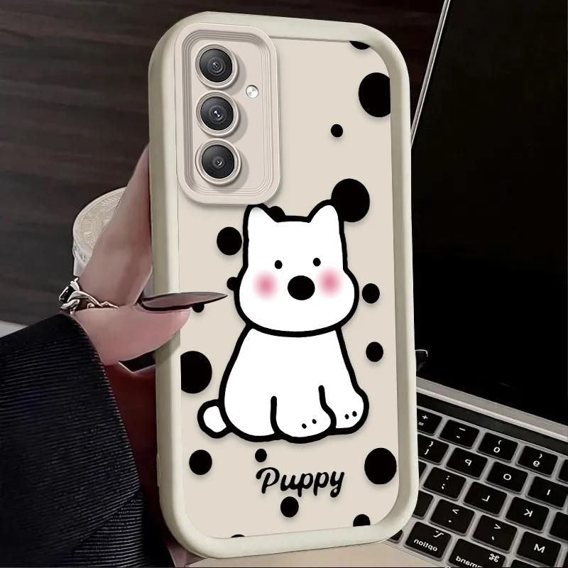 Penguin Little Dog Case for Samsung Galaxy A35 A55 A15 A25 A16 A06 A05 A05S A24 A13 A23 A12 A22 A32 A52 A71 A51 4G Soft Cover