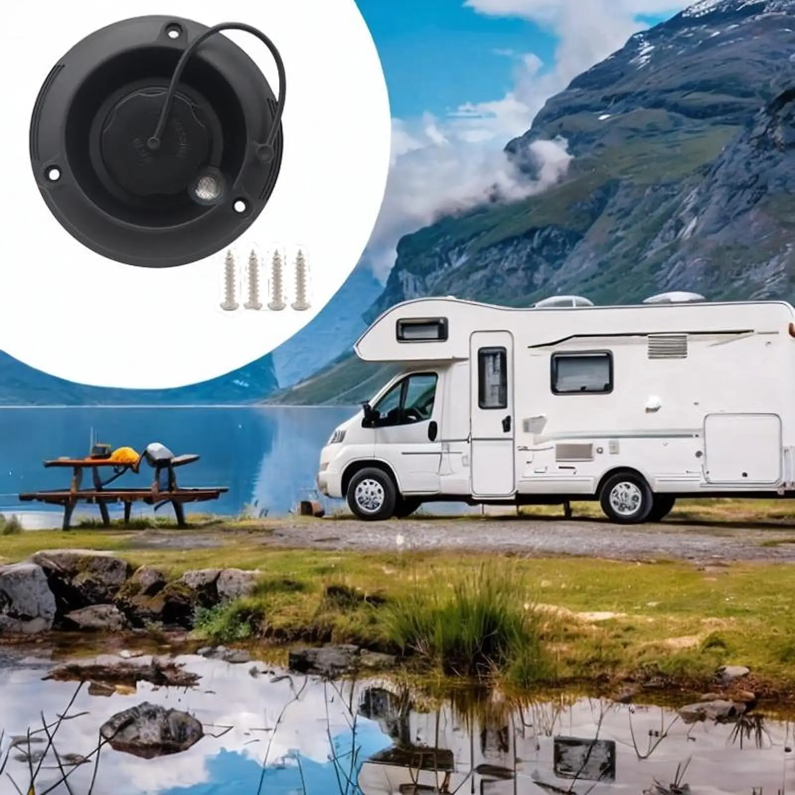 

Впуск воды для автофургона из АБС-пластика с водонепроницаемой крышкой и вентиляционным отверстием для быстрой заполнения деталей прицепа и кемпера