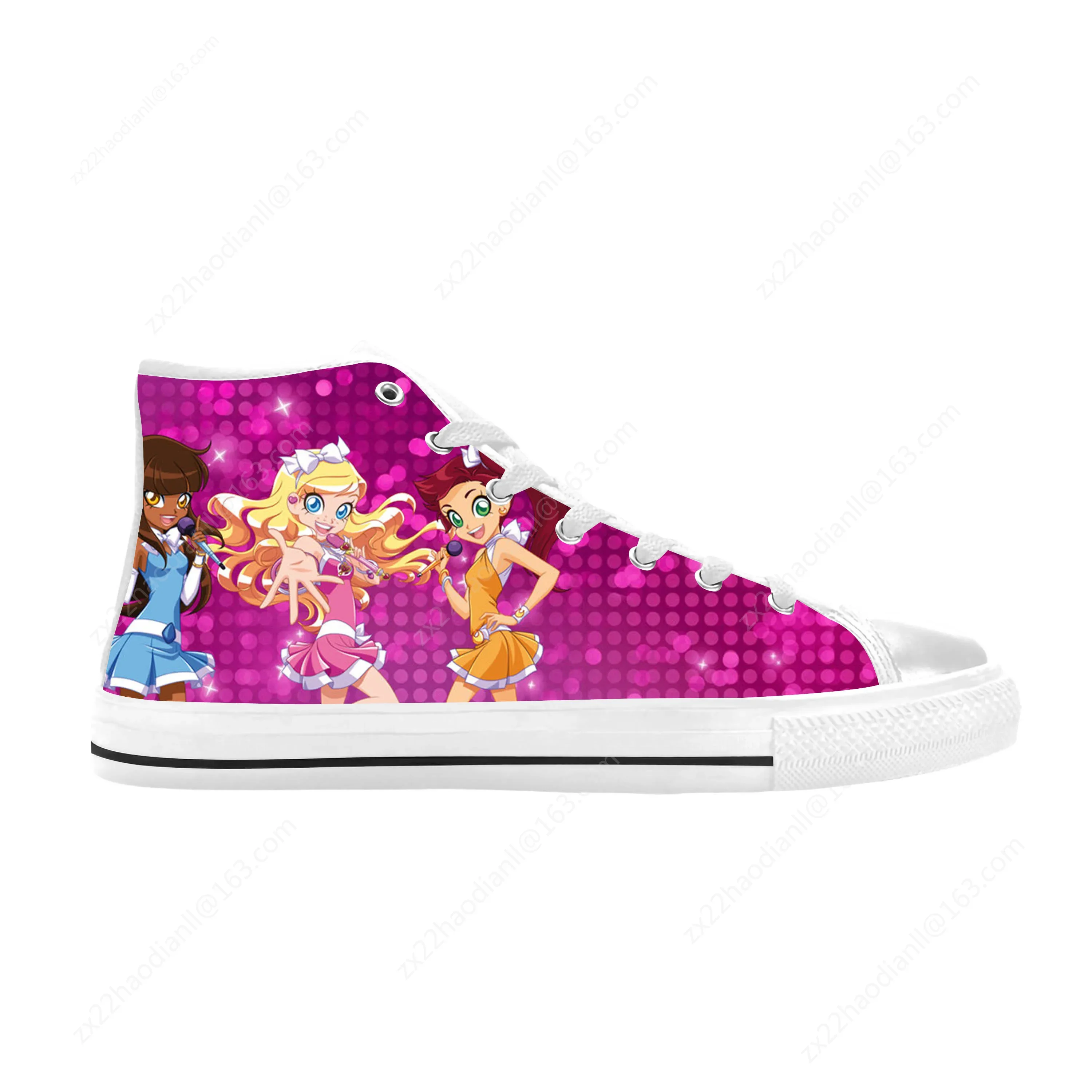 Lolirocks Anime Cartoon Manga Comic Funny Fashion Casual Cloth Shoes High Top Comfortable Breathable 3D Print Men Women Sneakers