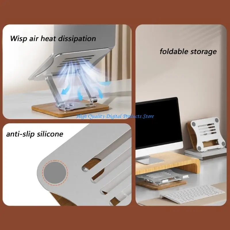 

U2JE Variable Height Foldable Laptop Stand 360 Rotatable for best Viewing and Cooling