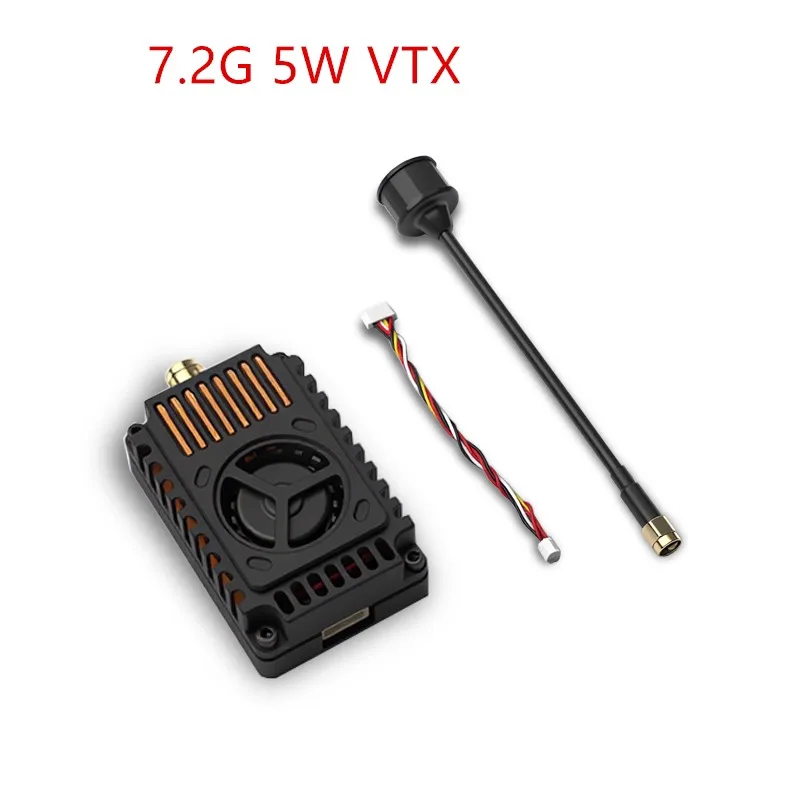 For7.2GHz 5W image transmission remote FPV VTX analog video transmitter 64CH 7.2G VRX receiver
