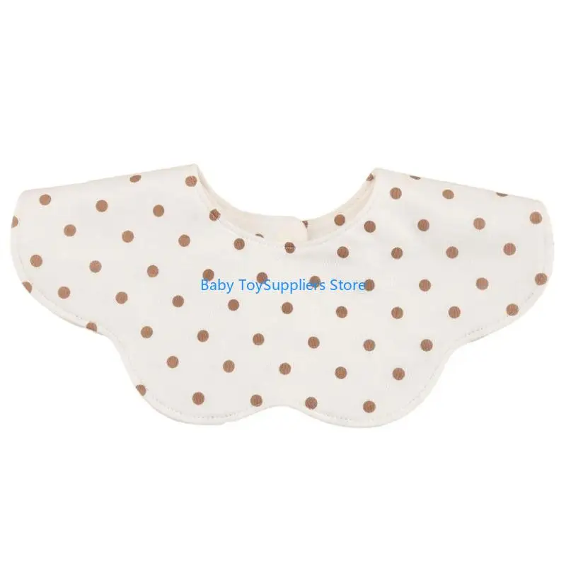 

R1WF 360 Degree Rotating Feeding Bibs Water Absorption Saliva Towel Drooling Apron
