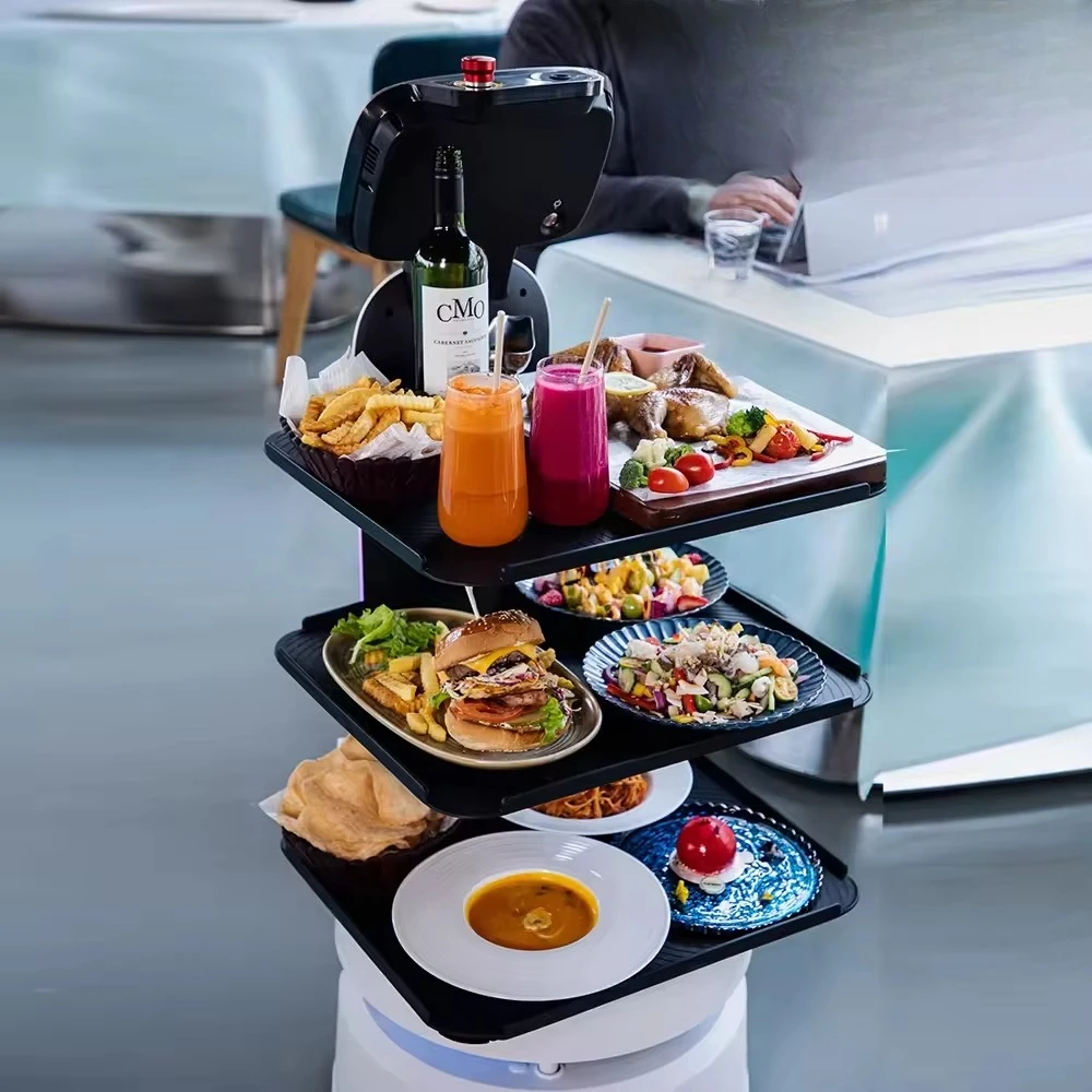 New Best Sellers New Products Automated AI Smart Food Delivery Robot Good Price