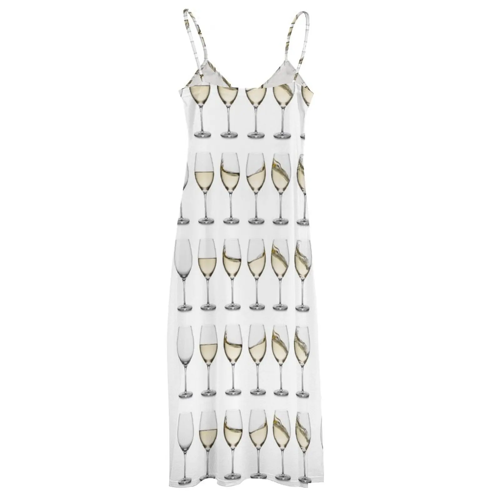 Wine tasting - white wine glasses. Sleeveless Dress Clothing Dresses gala