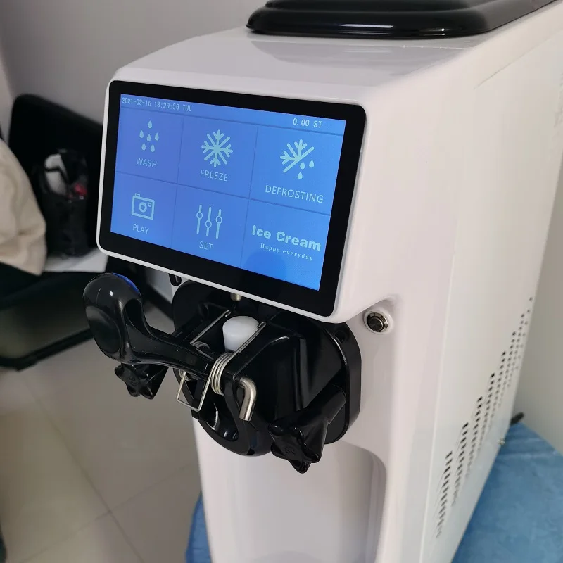 10-12L/H ice cream machine Commercial stainless steel full-automatic small Chicken rolls ice cream machine