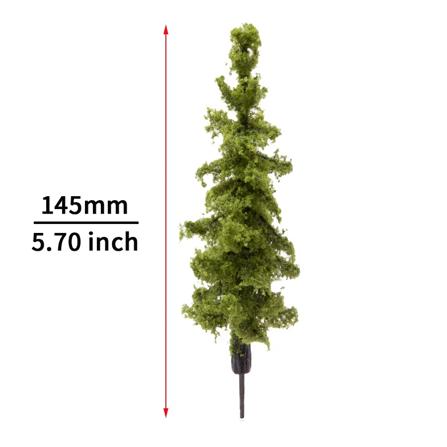 2pcs 1:87 Scale Model Pine Trees Cedar Landscape Miniature Train Railway Layout Scenery Dioramas Diy Christmas Day Decoration