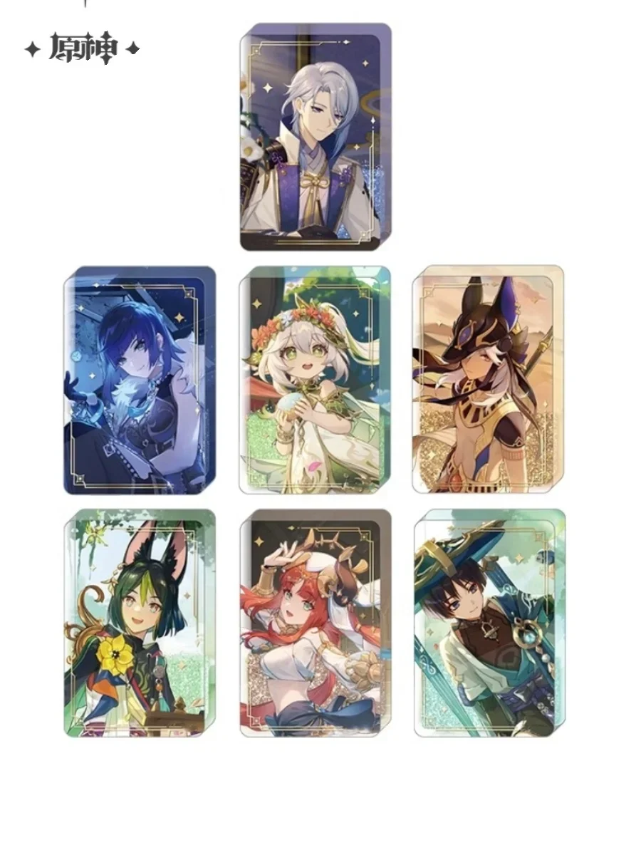 

2025 Anime Genshin Impact Anecdote Series Acrylic Quicksand Decoration Wanderer Yelan Nahida Quicksand Mahjong Original Gift