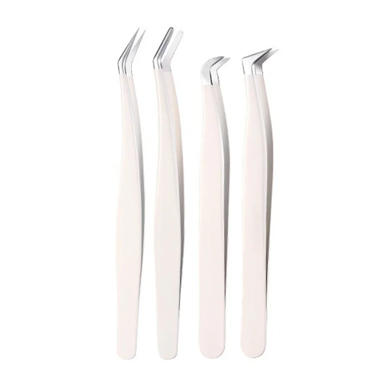 Pince à épiler multifonctionnelle en acier inoxydable, accessoire portable pour greffe de faux cils