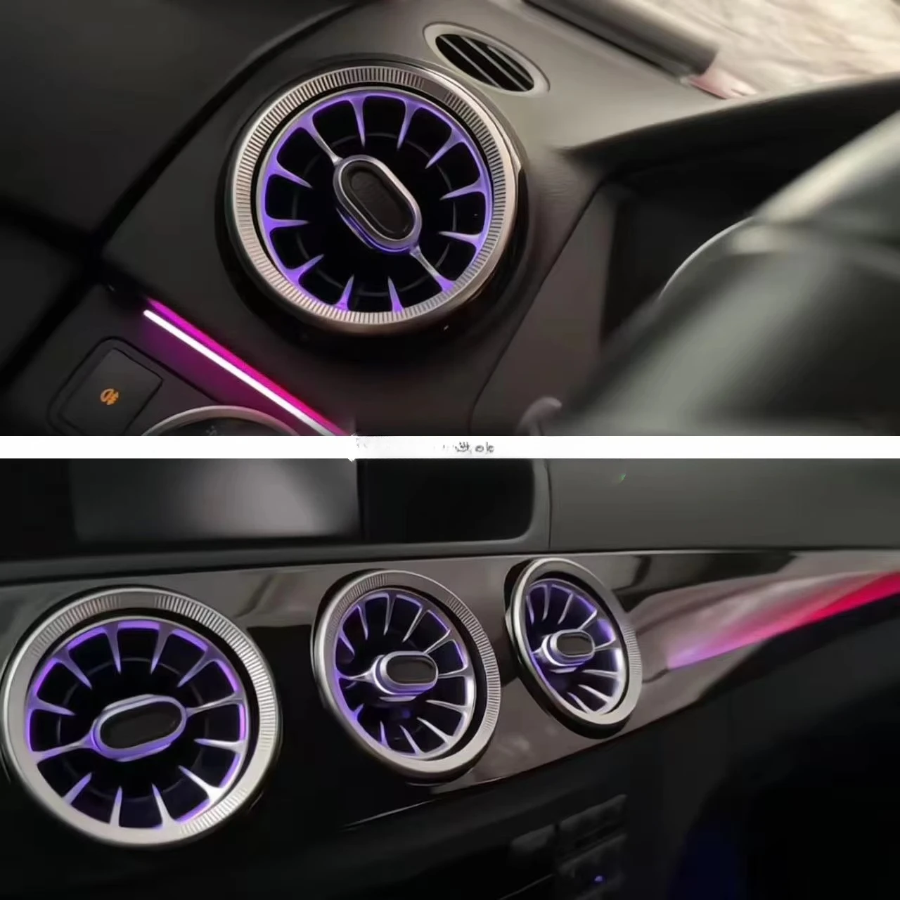Premium Autowellus 12V Interior LED Ambient Light Kit for W204 C Class 2010 2014 Colorful Decorative Door Dashboard