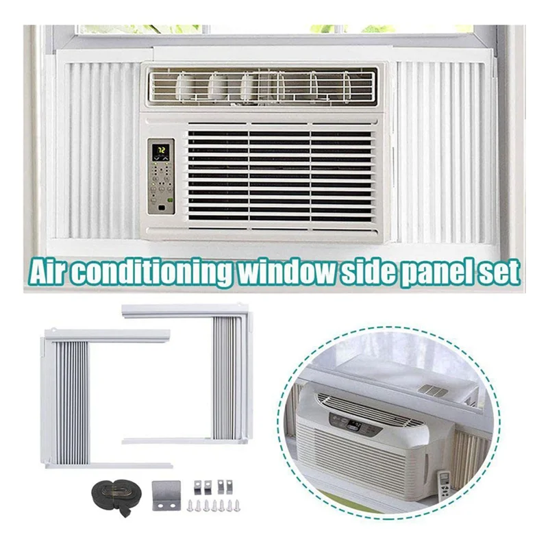 

VELIF-3X Window Air Conditioner Side Panels With Frame, Adjustable Insulation AC Side Panel Frame Included