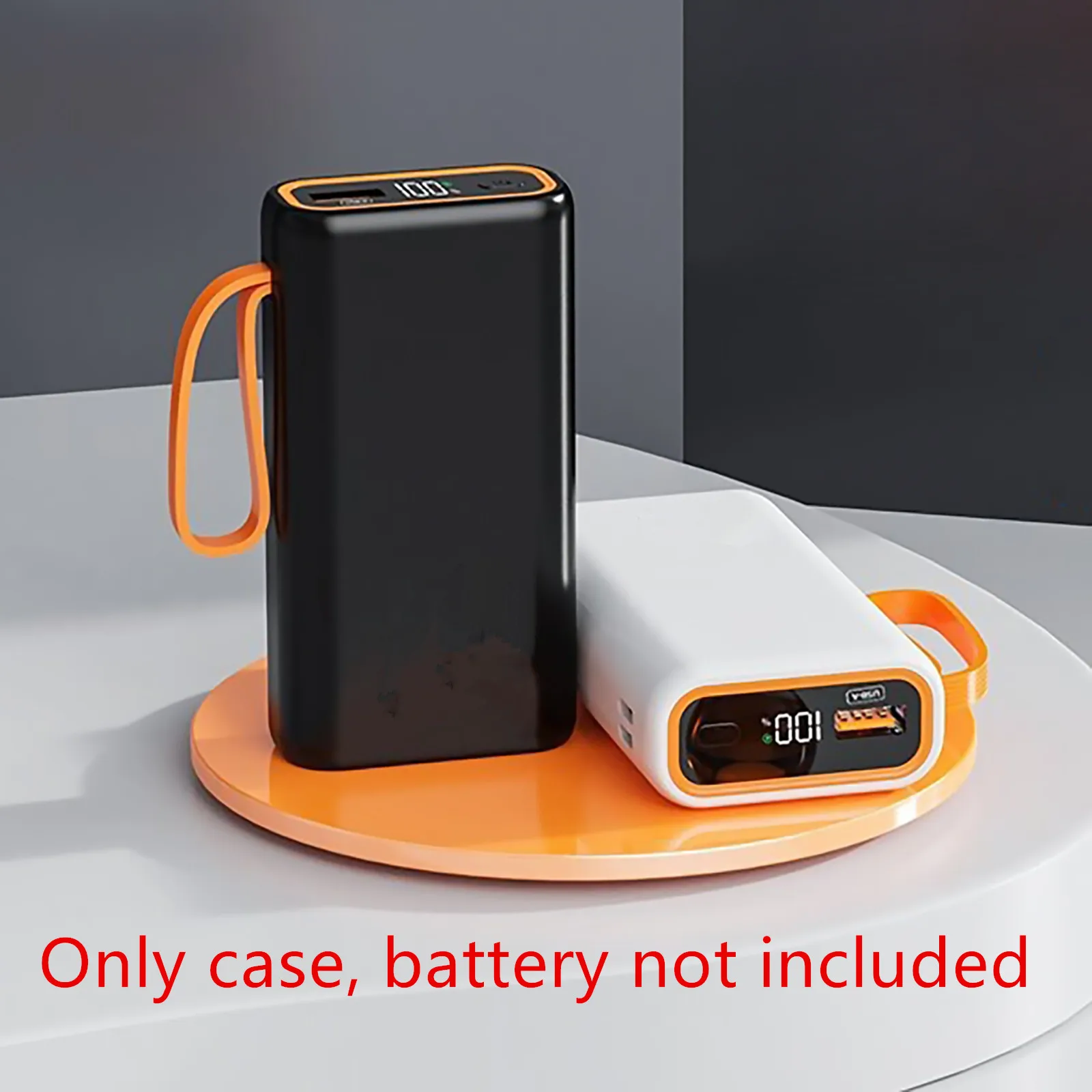 Diy Super Rápido Carregamento Power Bank Case com Display Digital Lcd Shell Carregador de Bateria Externo Soldado Novo 2×21700