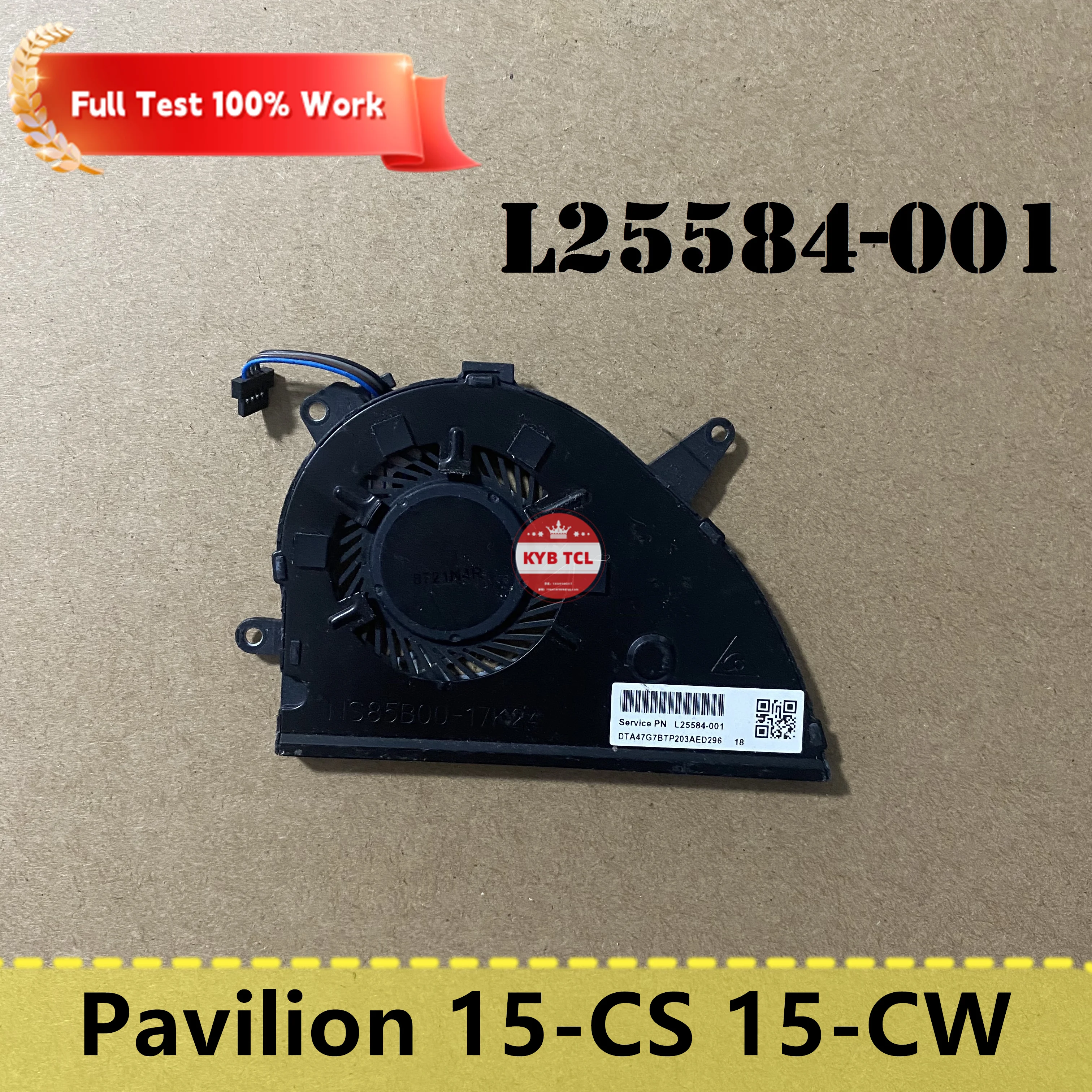 For HP Pavilion 15-CS 15-CW 15-CW1063WM 15-CW1068WM 15-CW1085NR 15-CS3010CA 15-cs0072wLaptop CPU Cooling Fan Notebook L25584-001