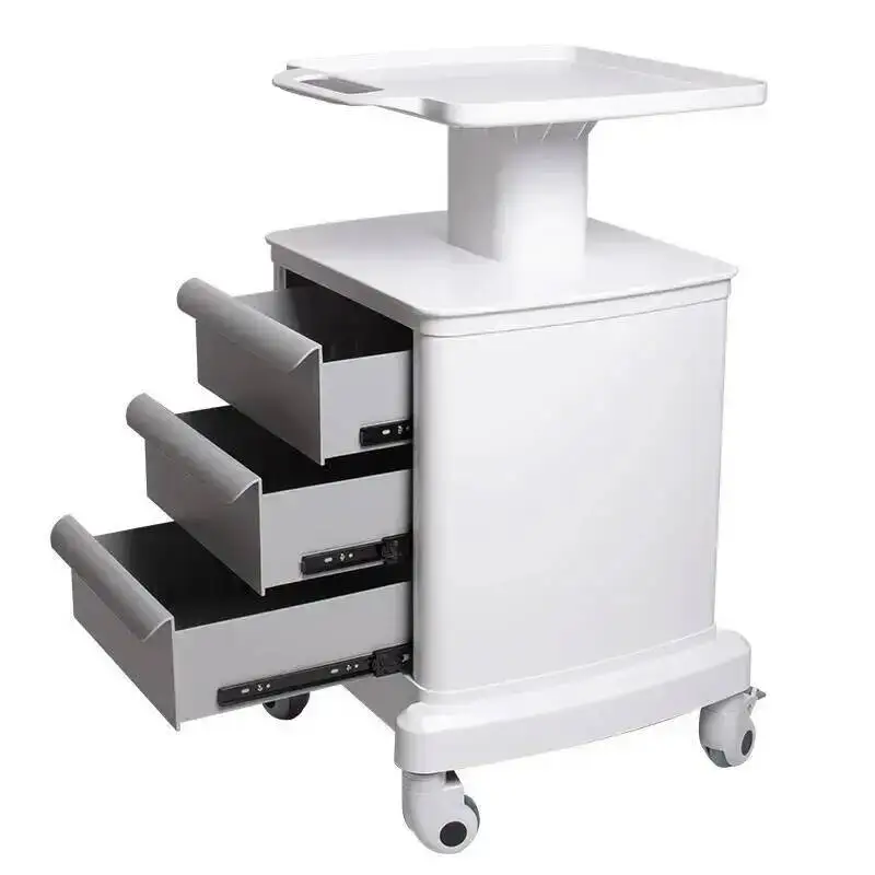

Эстетичная тележка-органайзер для салона красоты и спа, профессиональная, на колесиках, из нержавеющей стали, с выдвижными ящиками, для хранения оборудования