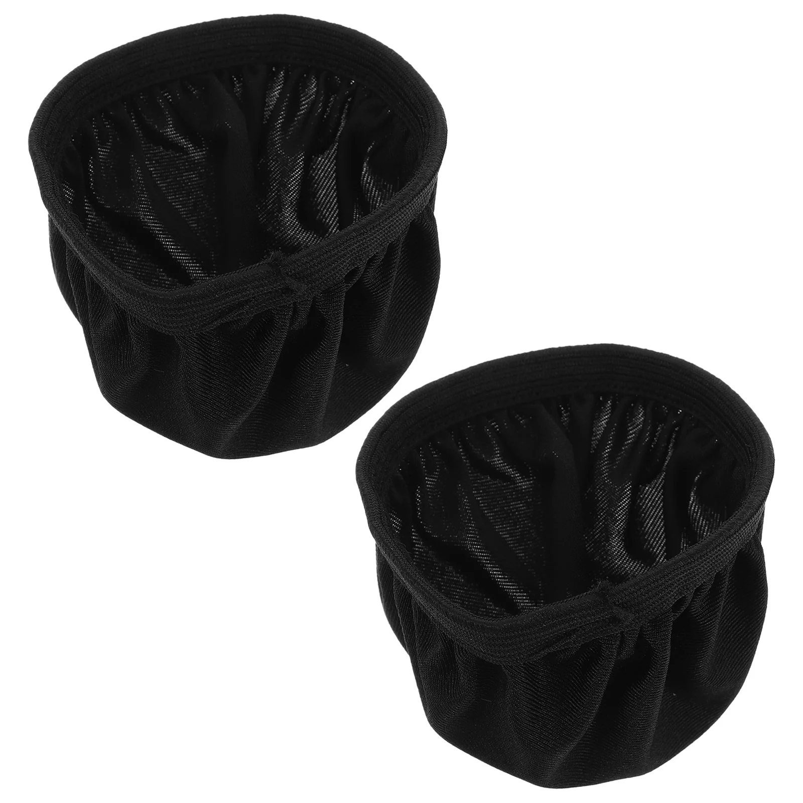 

2 Pcs Headphones Cell Supply Earbud Pads Covers Accessories Black Protector Fabric