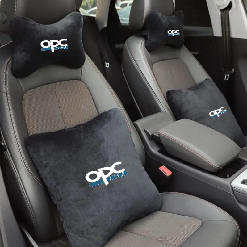 

Car Neck Pillow Seat Headrest Lumbar Spine Protectio Throw pillow for Opel OPC line Astra H G J Insignia Mokka Zafira Car