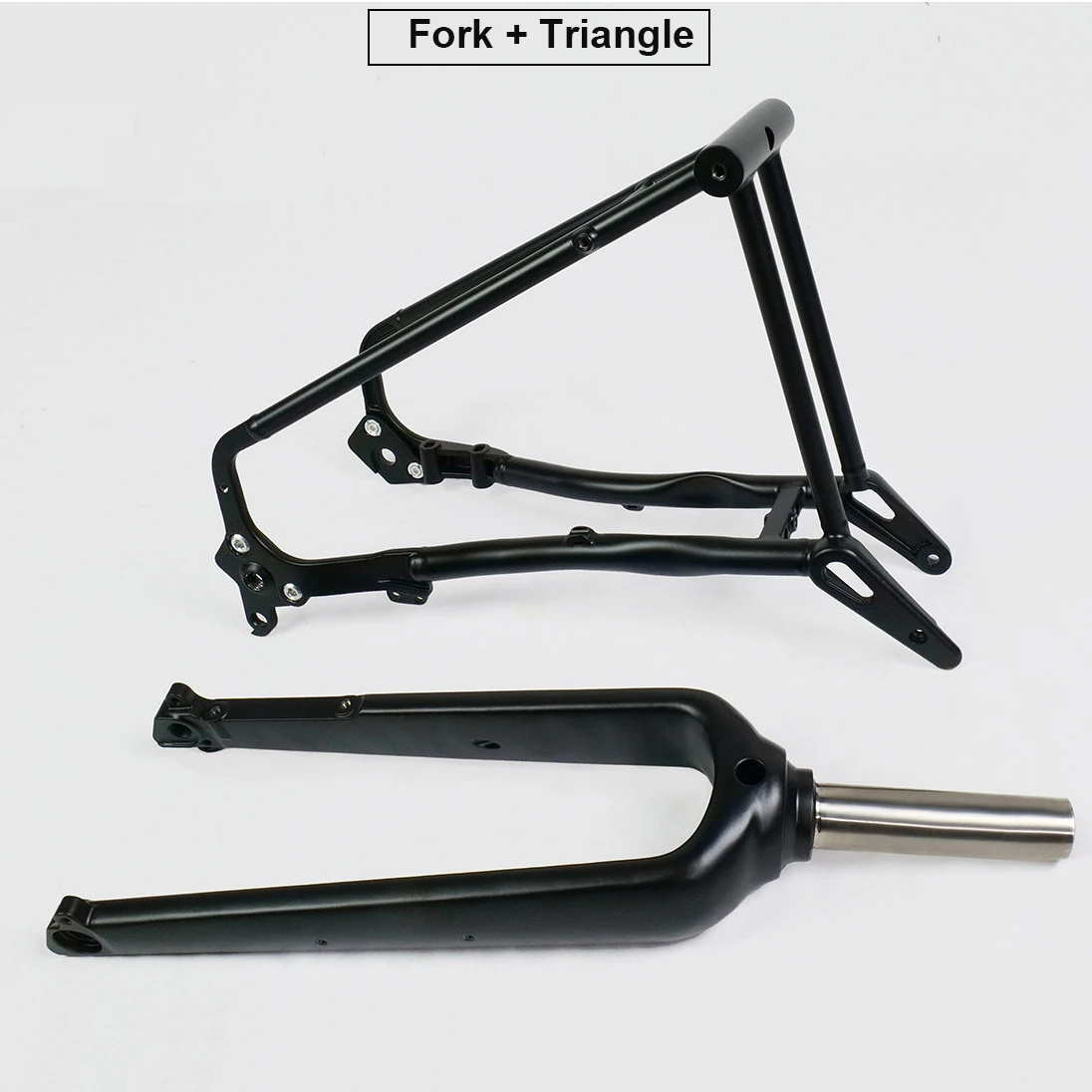 Titanium Alloy 3D Printed Folding Bike Fork and Triangle Rear Frame for G Line Brompton