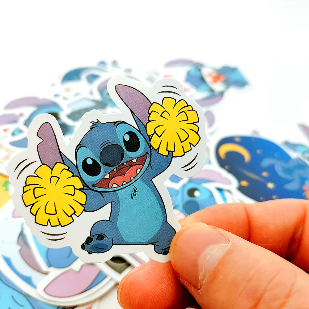 Fun Lilo Stitch PET Stickers Suitable for Balloon Decoration Suitcase Skateboard Luggage Laptop Phone Creative Stationery Toys