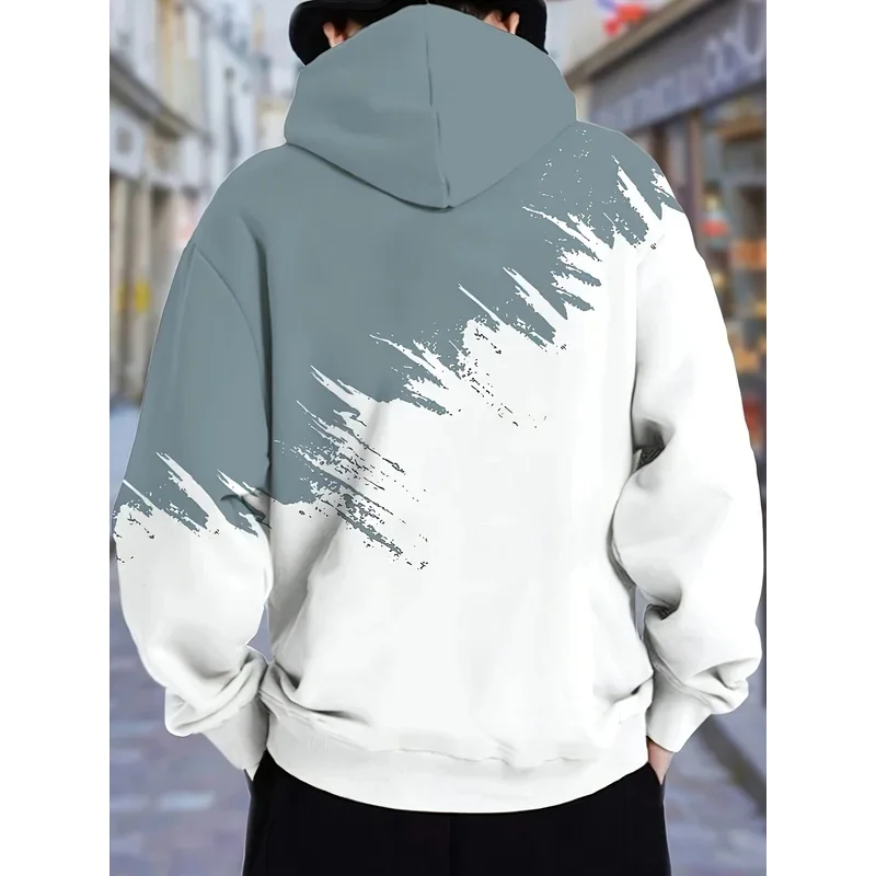 هوديي رجالي كاجوال وعصري وجيب الكنغر كاجوال بأكمام طويلة للاستخدام الخارجي #4