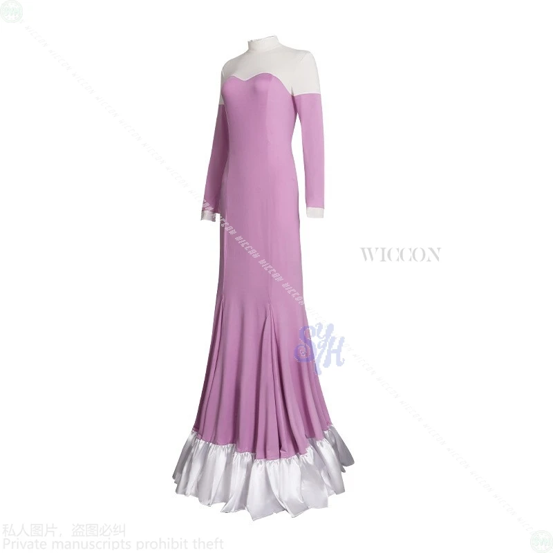 أنيمي الغريبة المرحلة تأثيري حاكم قلبي ميزي أيدول المرحلة زي طويل الوردي فستان سهرة أنيق Y2K لوليتا هالوين كوسبف