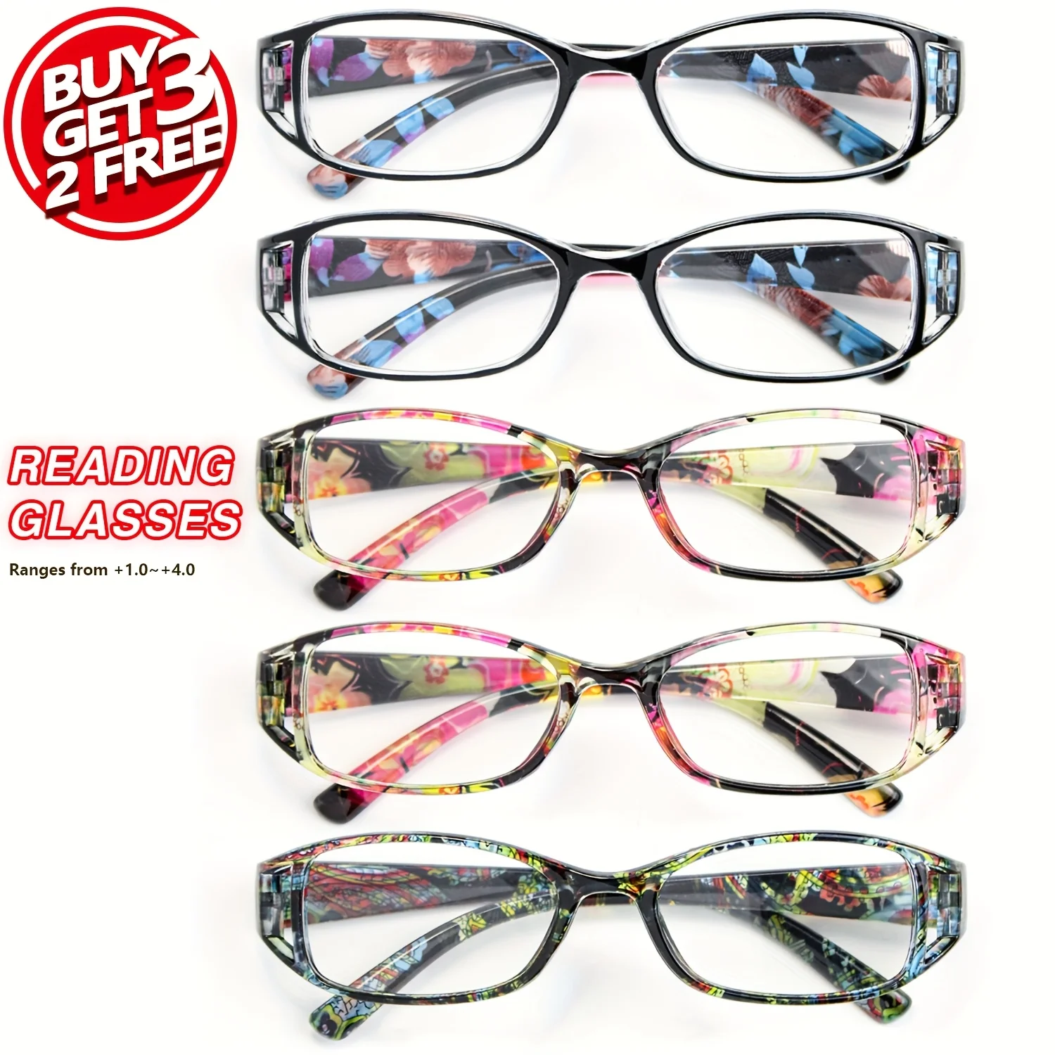 13 Pieces of Women's Retro-Style Square Reading Glasses - lightweight and Comfortable Reading Glasses, Polycarbonate Lenses and Plastic Frames, Suitable for Daily Fashion, Fashion Glasses, Recommended Christmas and Halloween Gifts