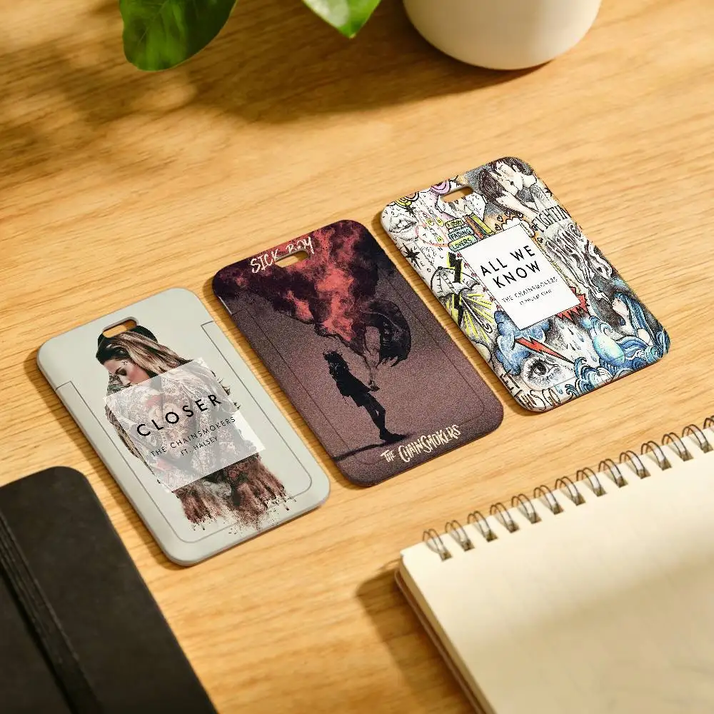 Band S-SleEp-P T-TokEn Fashion Lanyard Pull Back Clip Holder and Card Holder Rotating Back ID Card Family Gift