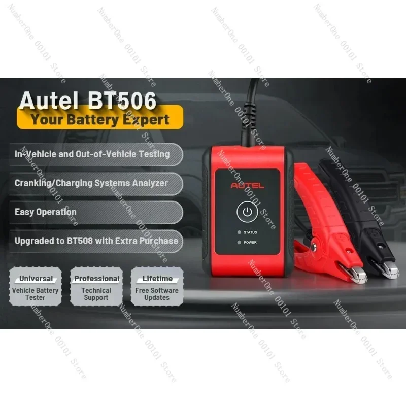 New Original Autel MaxiBAS BT506 Auto Battery and Electrical System Analysis Tool Works with Autel MaxiSys Tablet