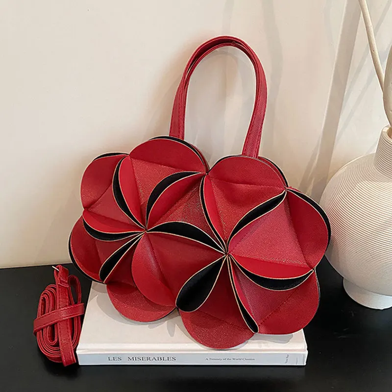 

Ladies Flowers Small Handbag Creative Pleat Shoulder Bag Stylish Wedding Festival Banquet Cheongsam Evening Bag Dress Clutch Bag